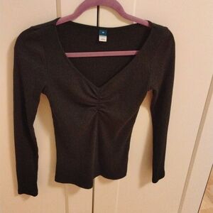 Dark olive green long sleeve T